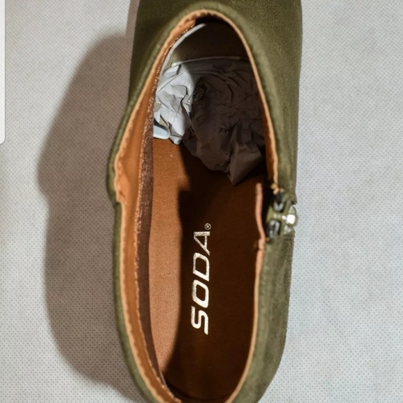 NWB SODA Western Ankle Bootie Chunky Block Heel - Picture 5 of 8